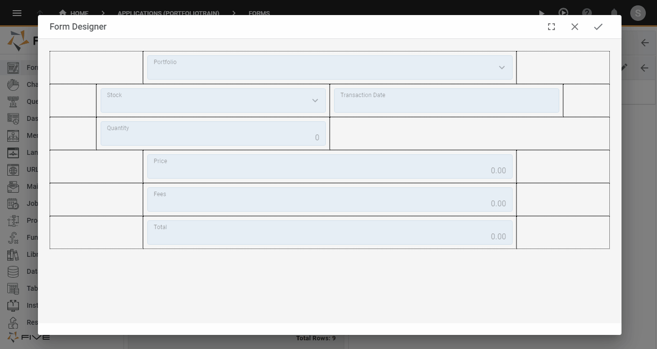 Five's Form Designer Five LowCode For Real Developers