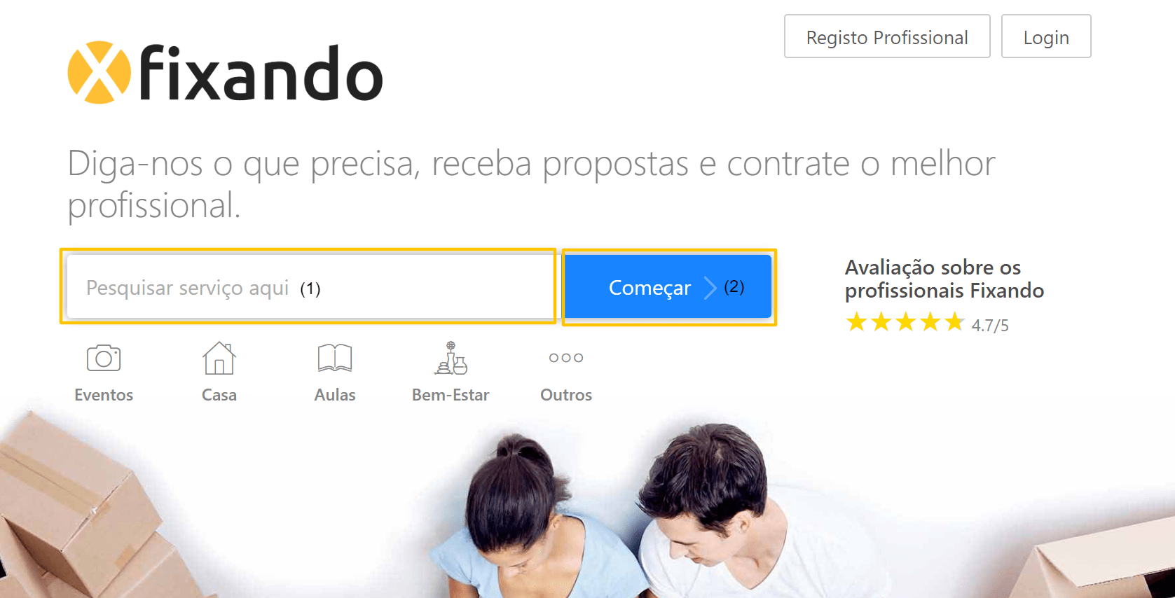 Como publicar um pedido de proposta na Fixando? Fixando Portugal