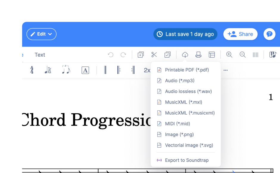 Online Music Notation Software Get started Step by step Tutorial Flat
