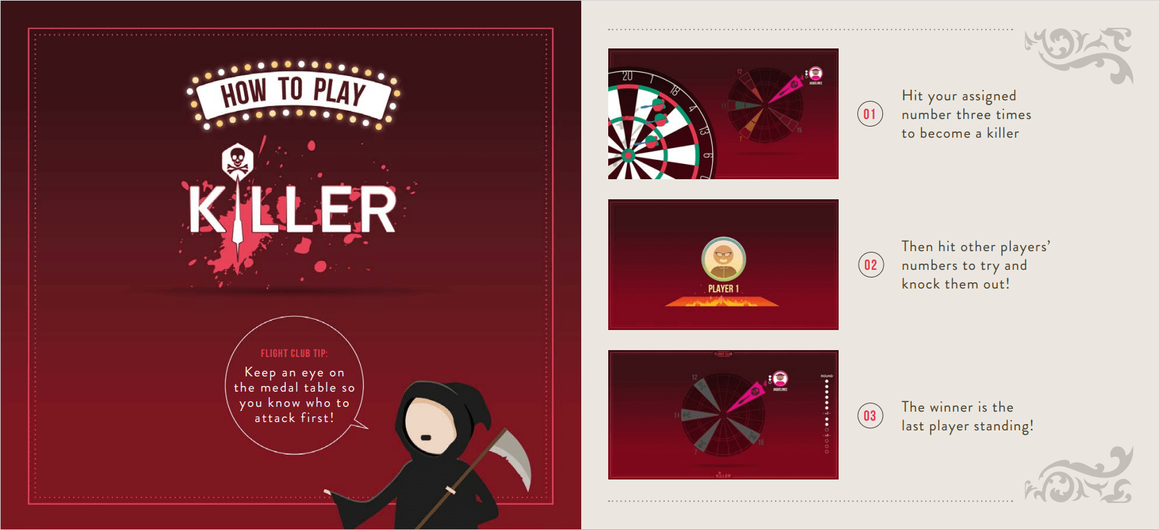 Which games can I play at Flight Club? Flight Club