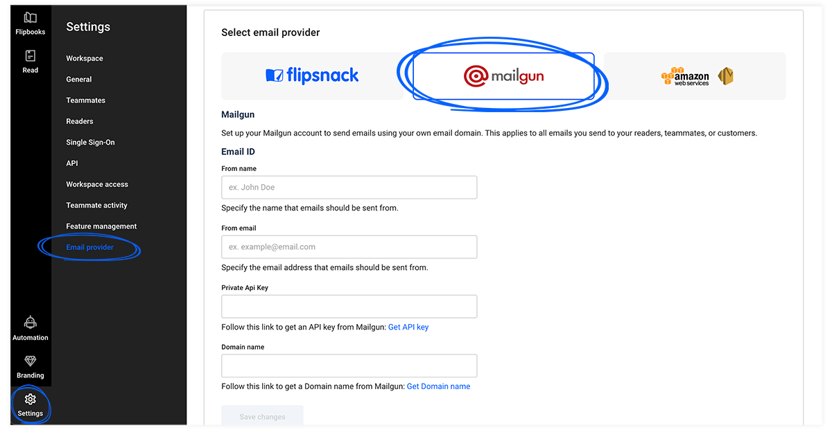 How to set up Mailgun as an email provider
