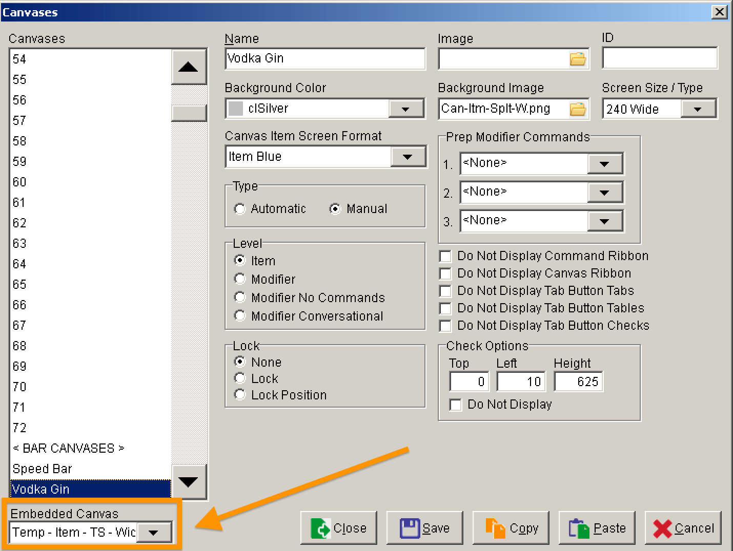 Setting up Embedded Canvases Focus POS California