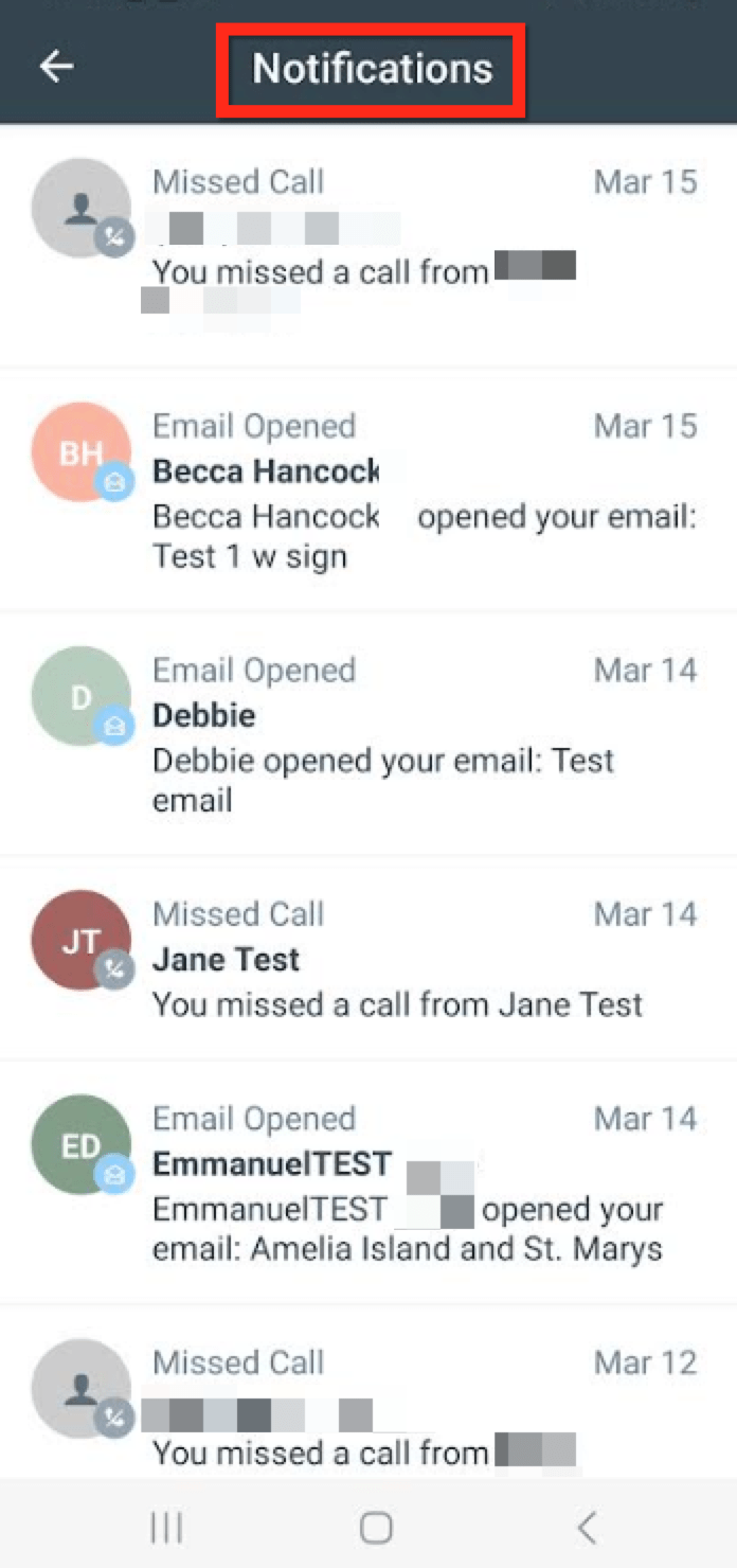 Android Notification Center Follow Up Boss Help Center