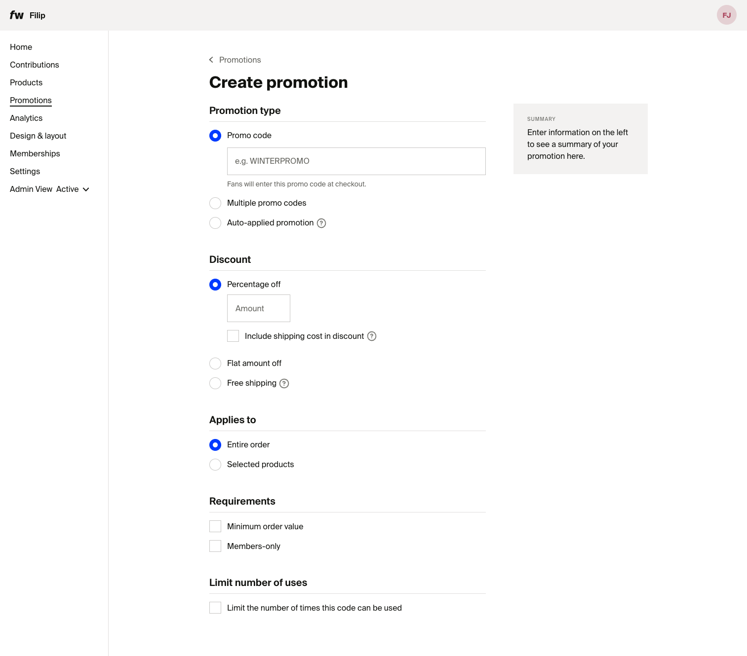 Memberships Membersonly promotions Fourthwall