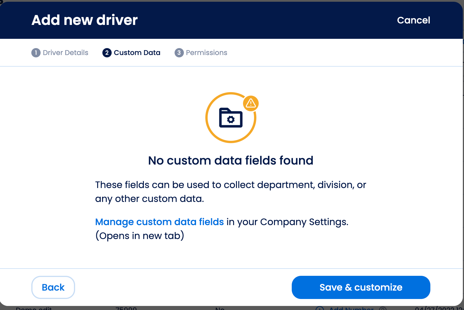 Adding a Driver FuelCloud
