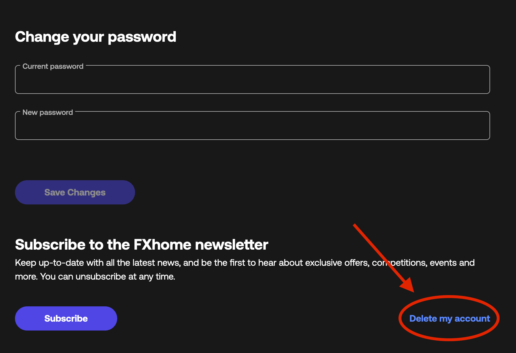How do I delete my account? FXhome Help Center