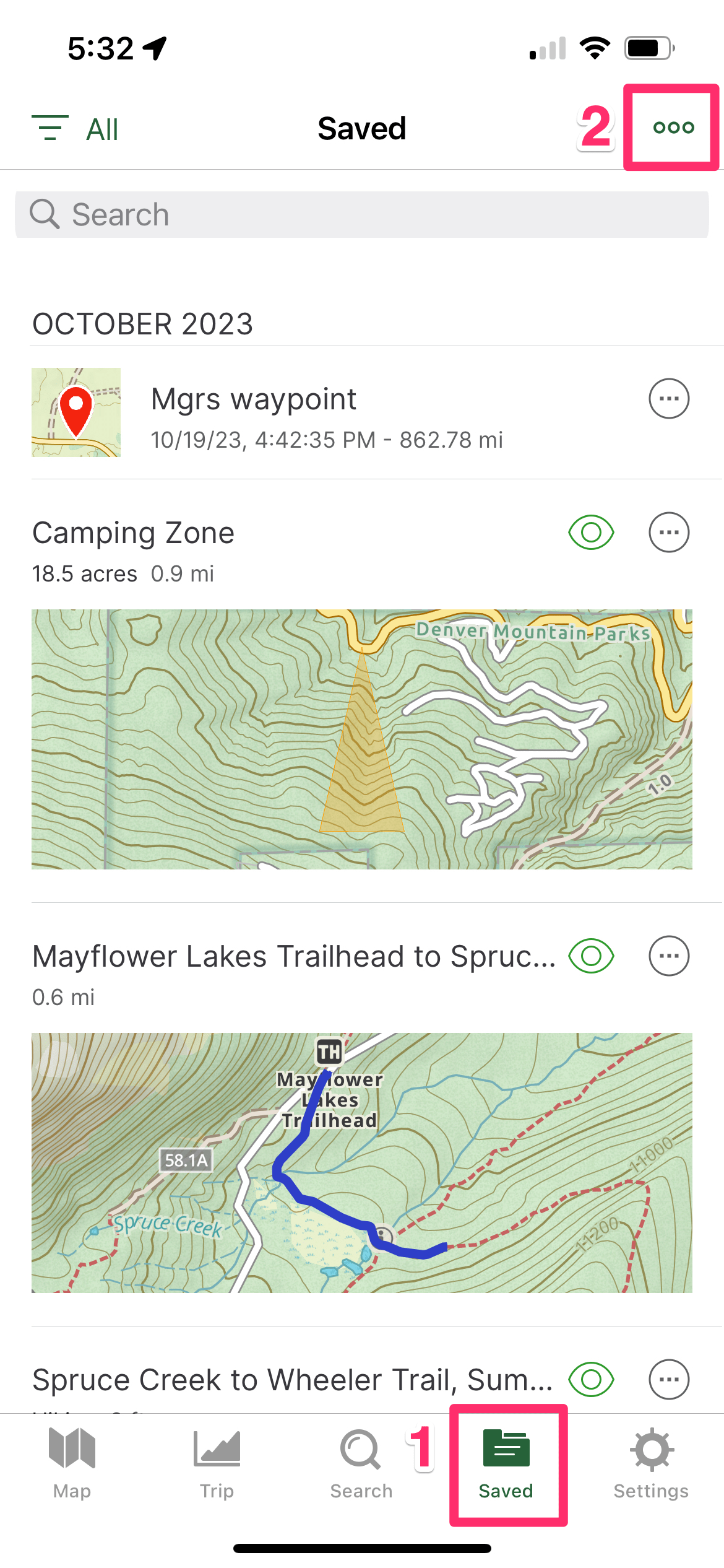 Import GPX and KML files into the iOS app Gaia GPS