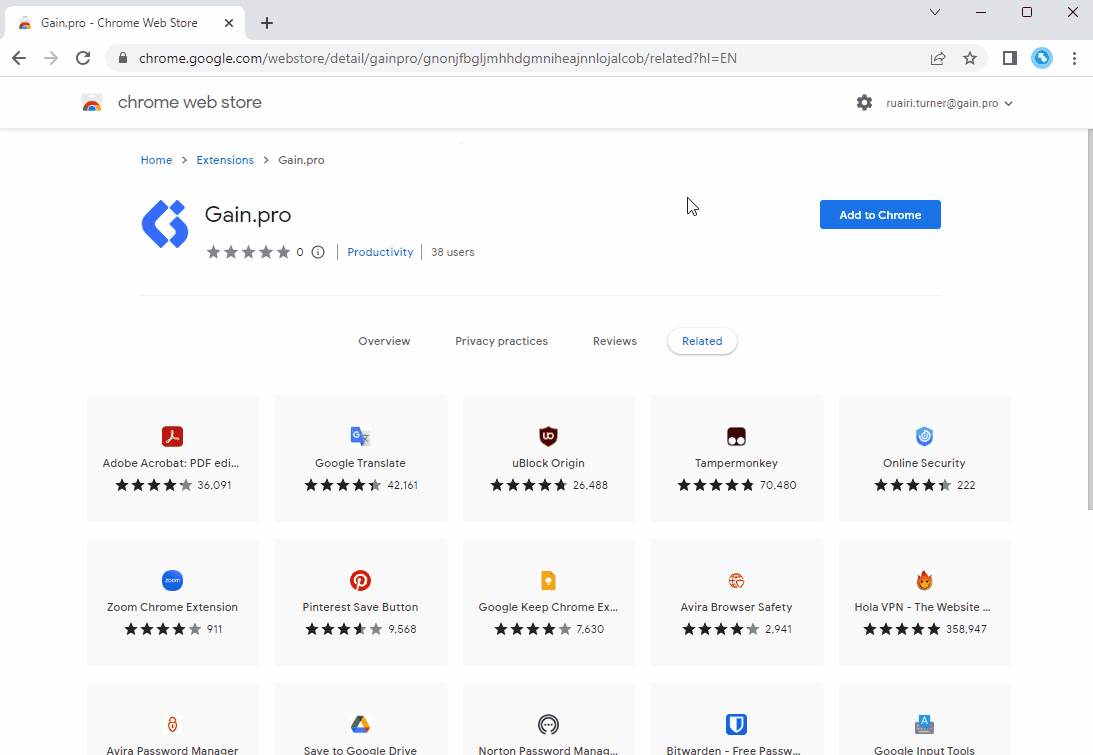 How to download the Gain.pro browser extension Gain.pro