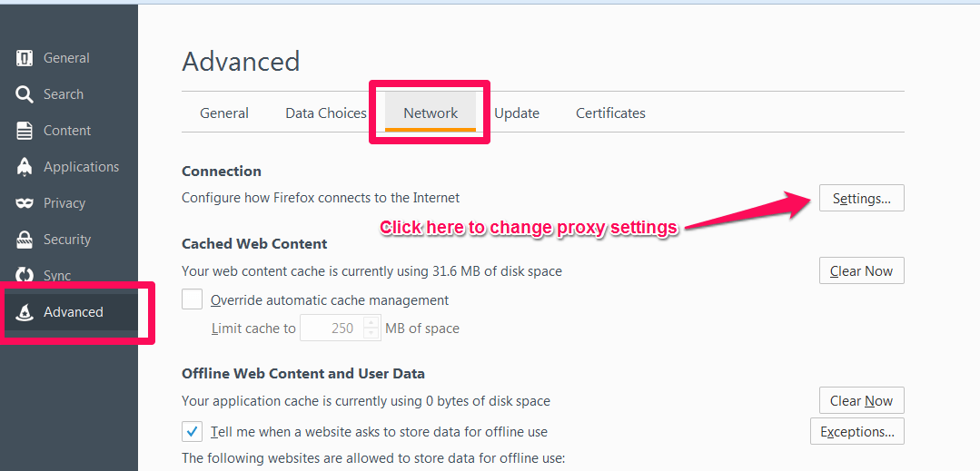 How to Use Your Proxy Services with Firefox but without the FoxyProxy