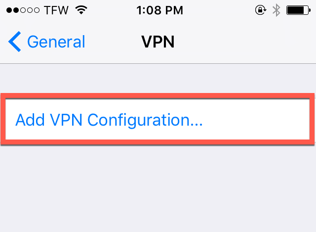 Manual Configuration for iOS, iPhone and iPad (IPSec)