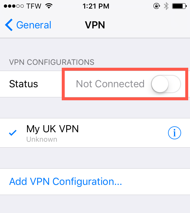 Manual Configuration for iOS, iPhone and iPad (IPSec)