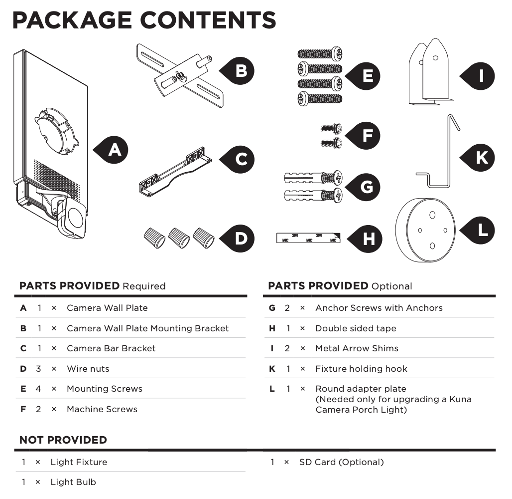 Camera Wall Plate Installation Guide Kuna Help Center
