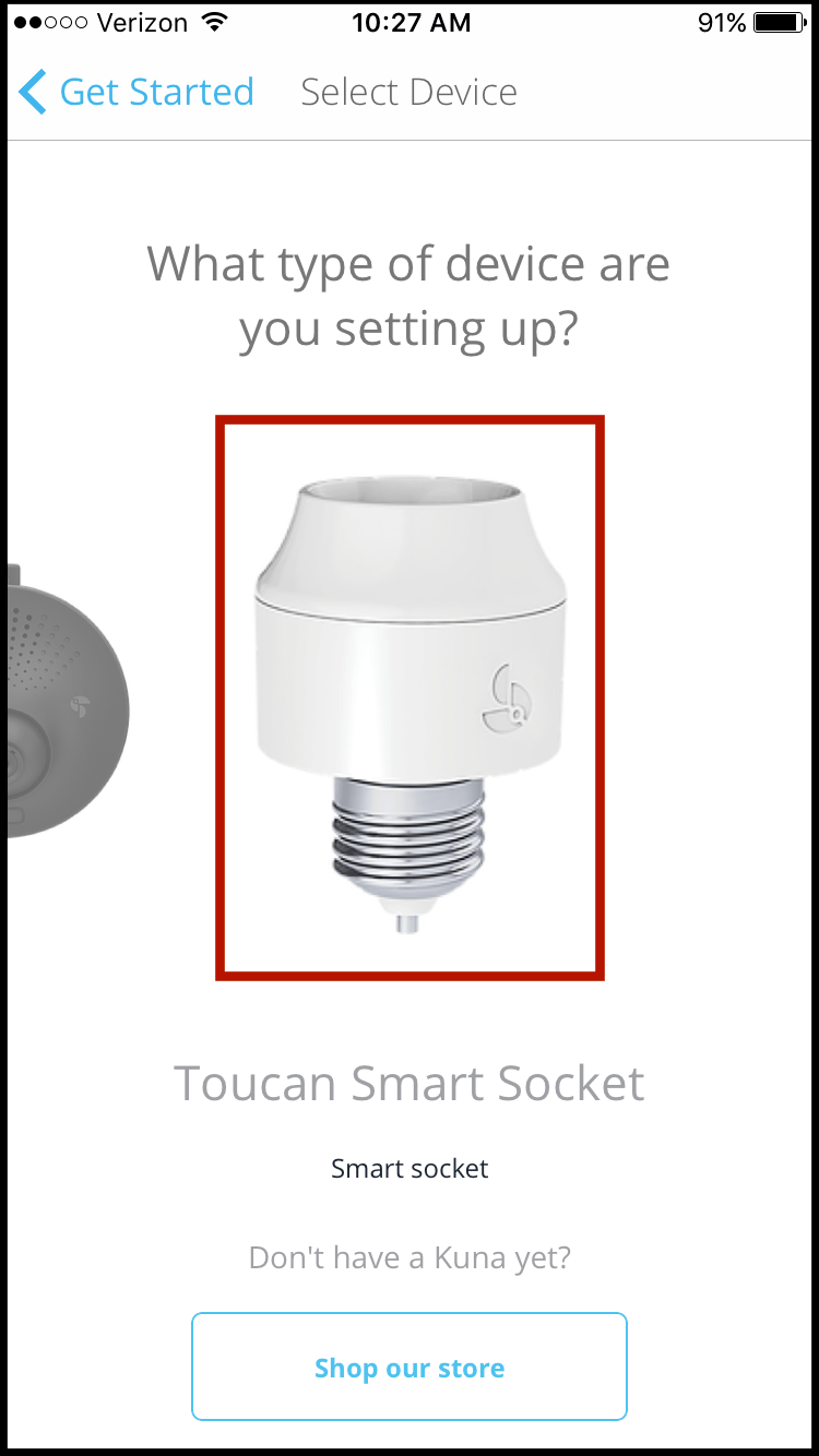 Pairing a Toucan Smart Socket – Kuna Help Center