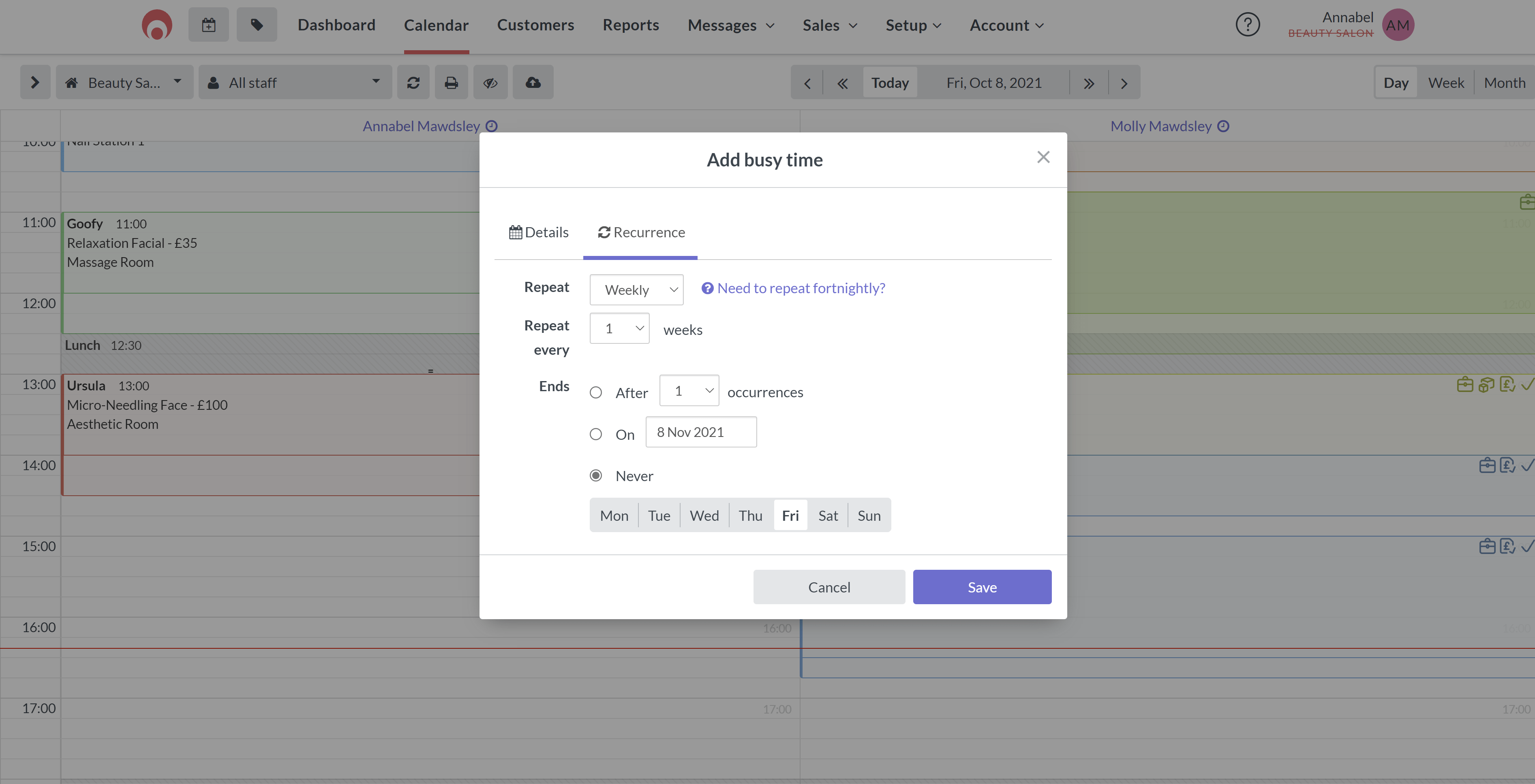 How to set fixed or specific booking times Timely
