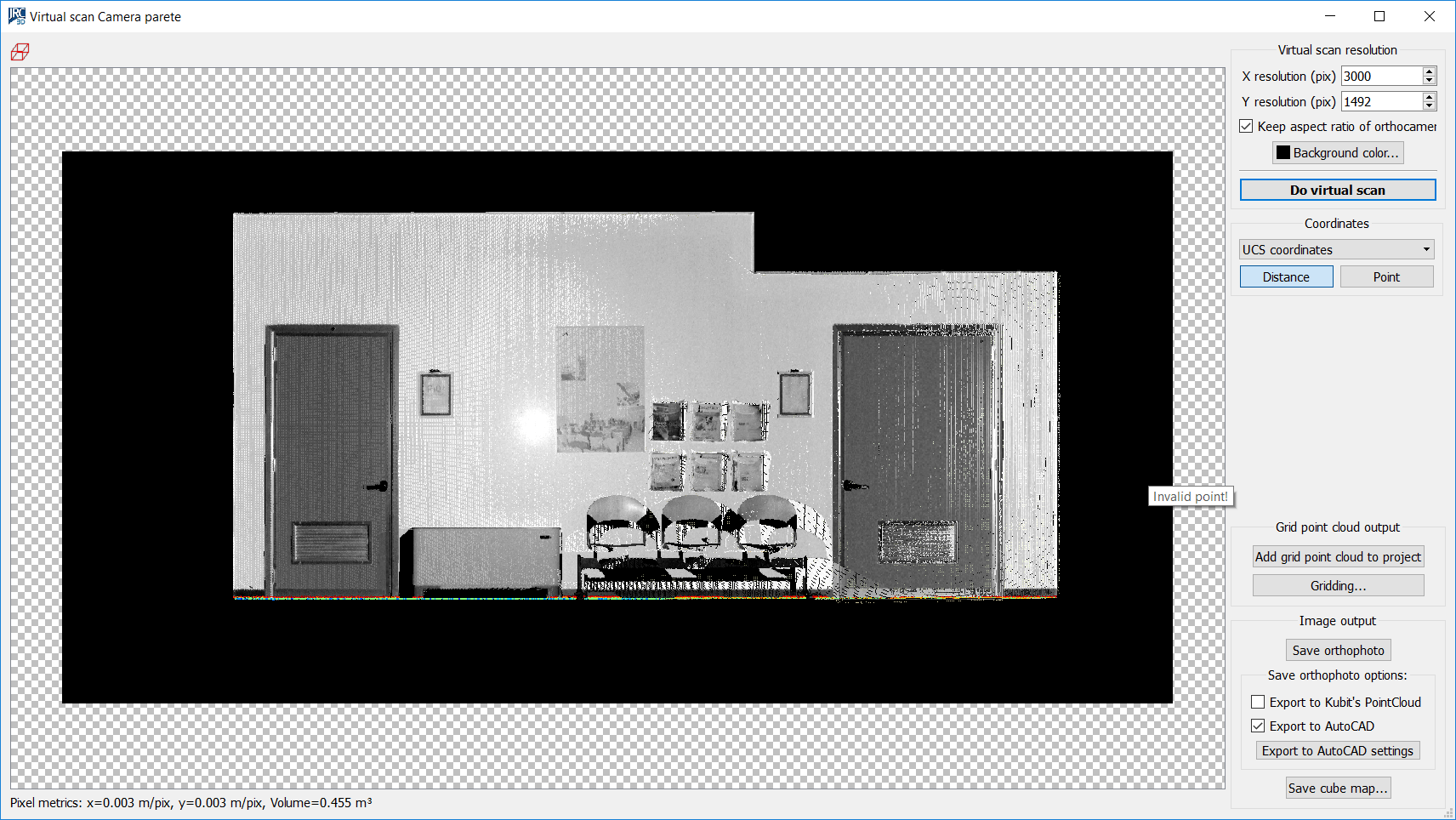 Virtual scan