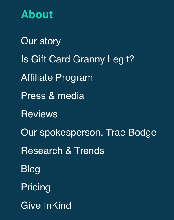 About Gift Card Granny