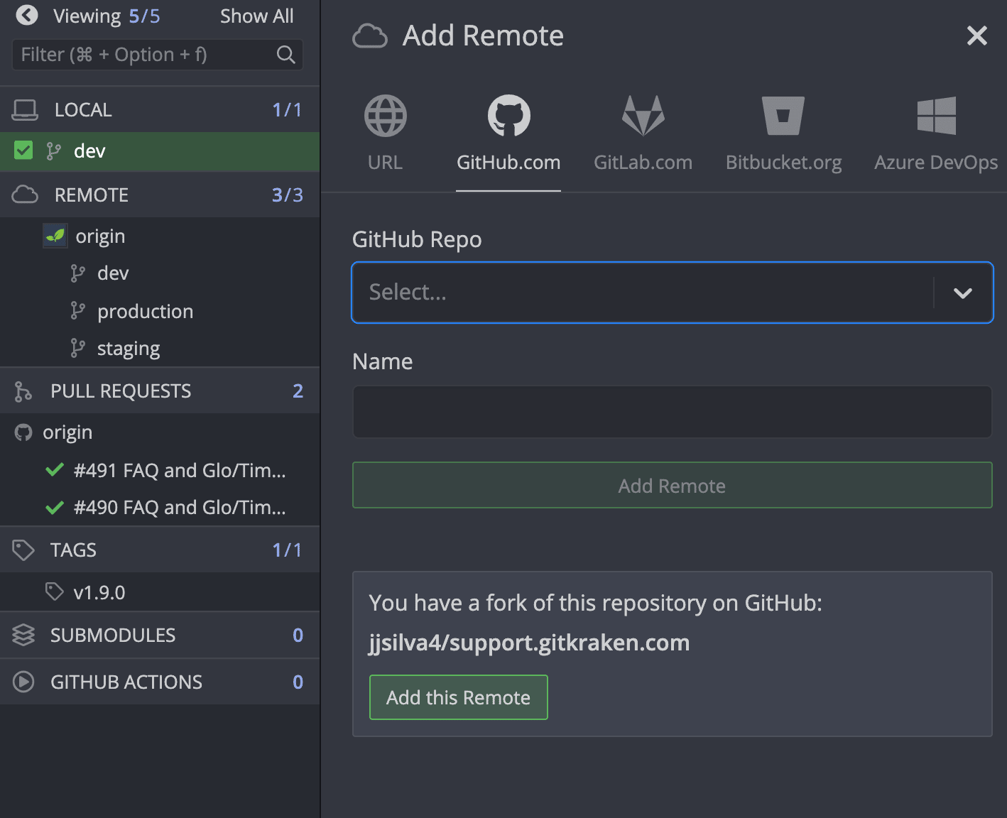 Forking GitHub Repos with GitKraken Client Fork a Repo