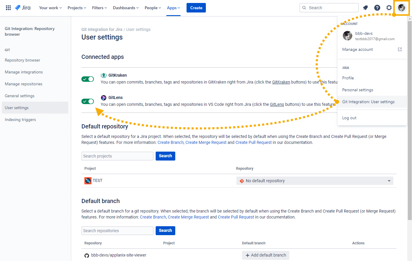 Deep Linking to GitLens Git Integration for Jira Cloud