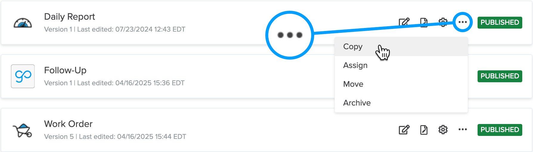 How to Create a Copy of your Form GoCanvas Help Center
