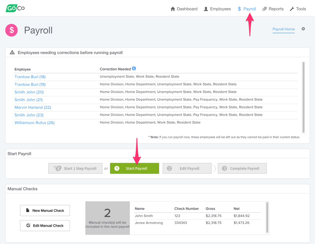 How do I run an unscheduled payroll in Execupay?