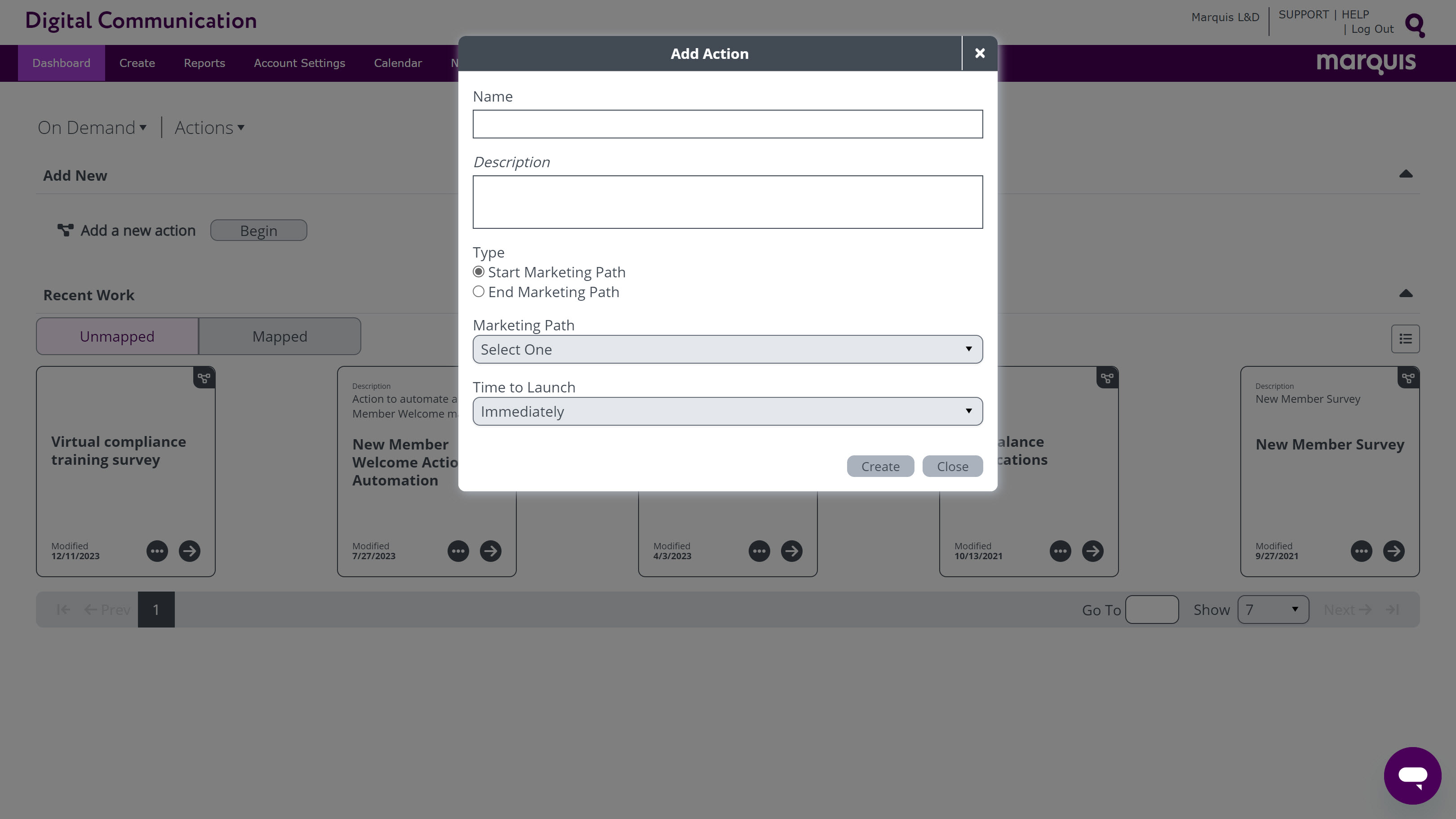 Automating a Marketing Path Marquis