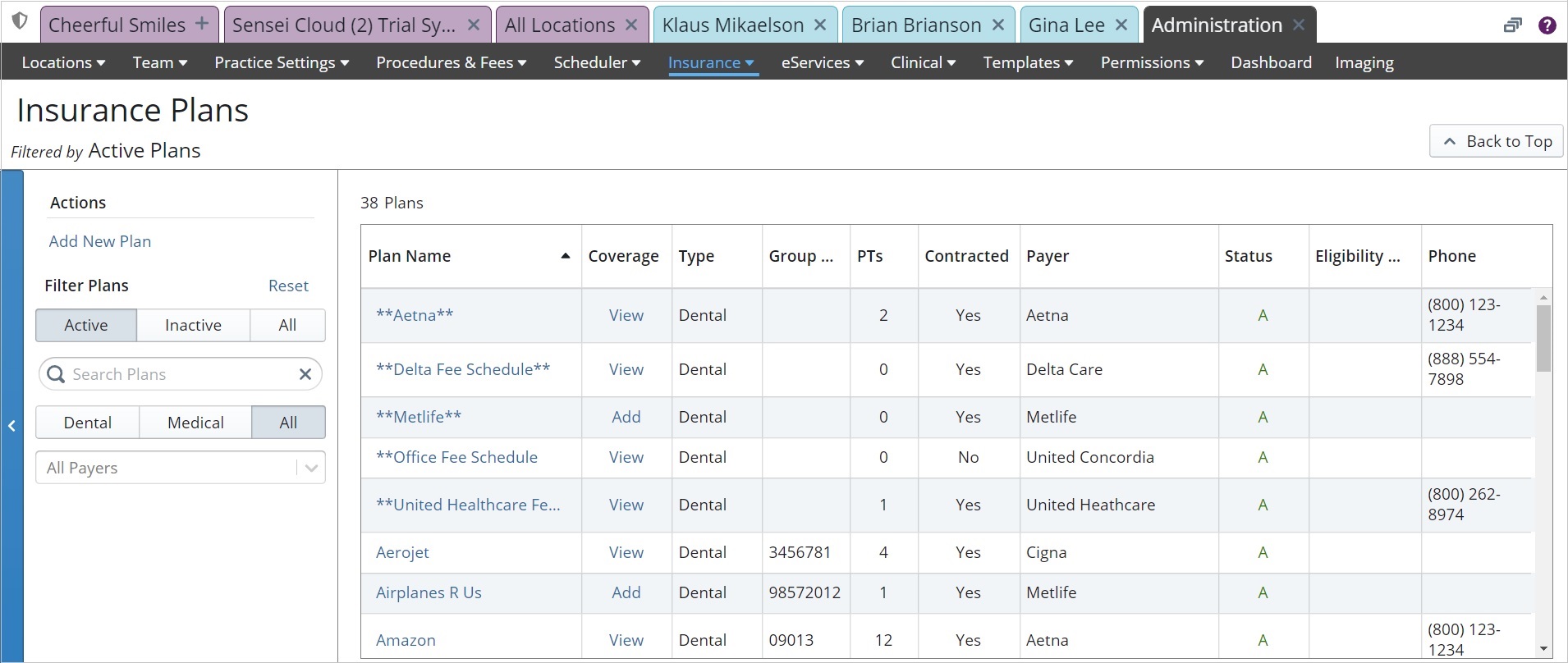 How to Mark an Insurance Plan as Inactive Carestream Dental