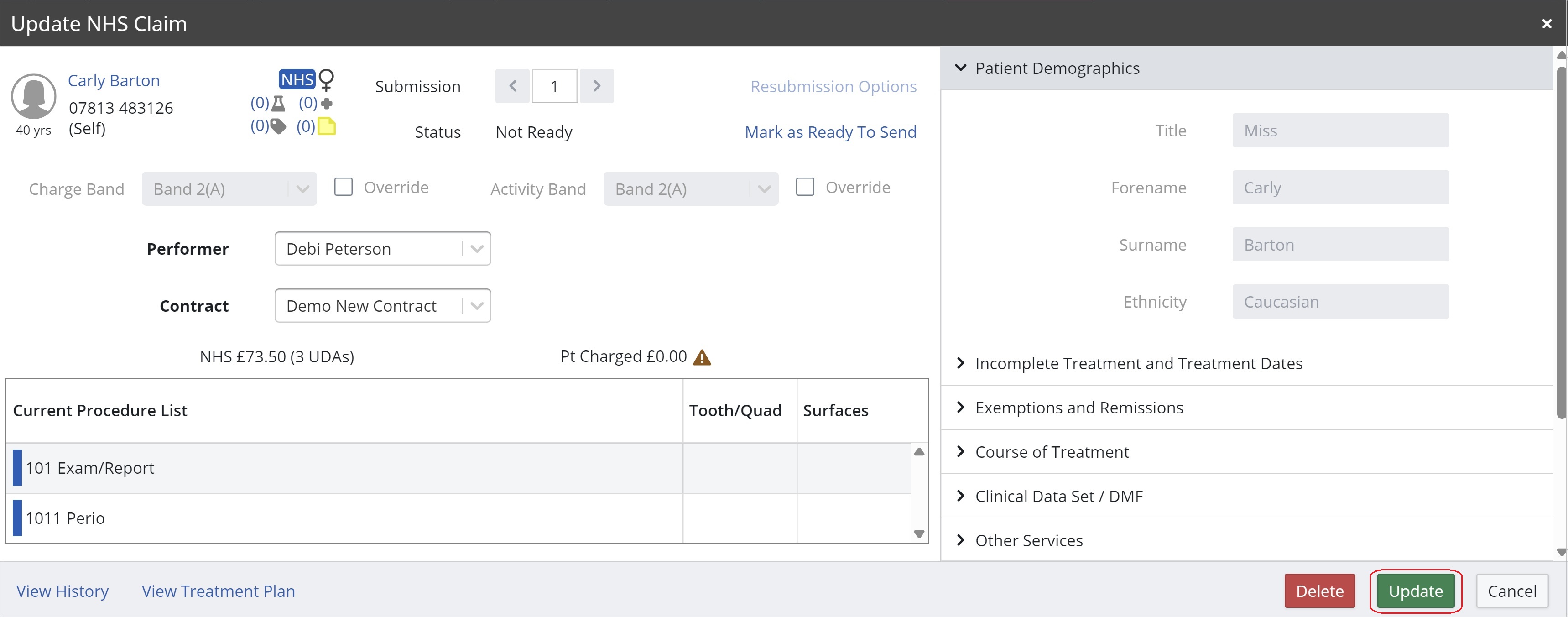 How to Update an NHS Claim Carestream Dental
