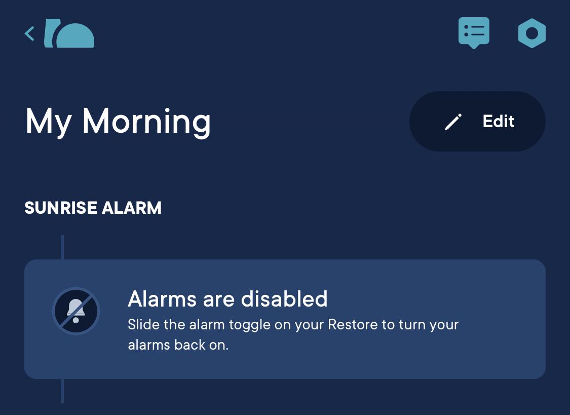 Disabling Alarms Hatch Support