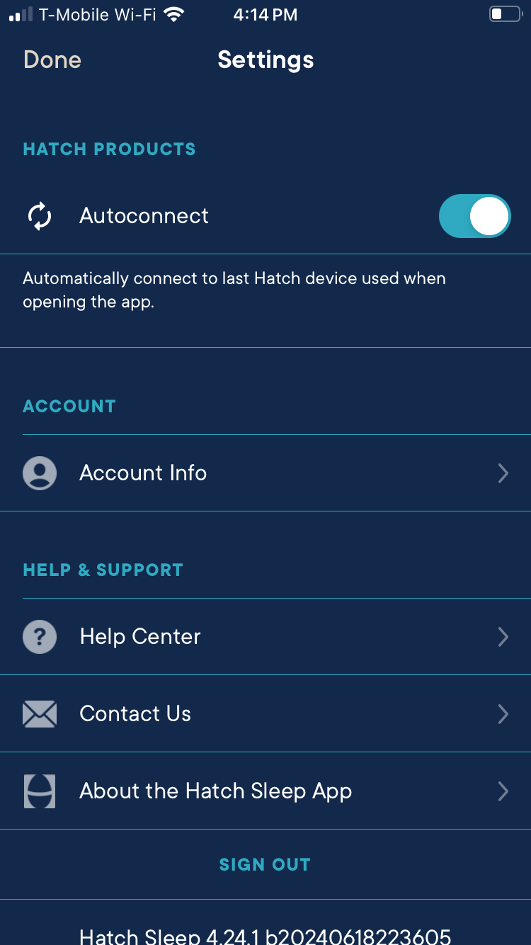 Making changes to your Hatch Sleep account Hatch Support