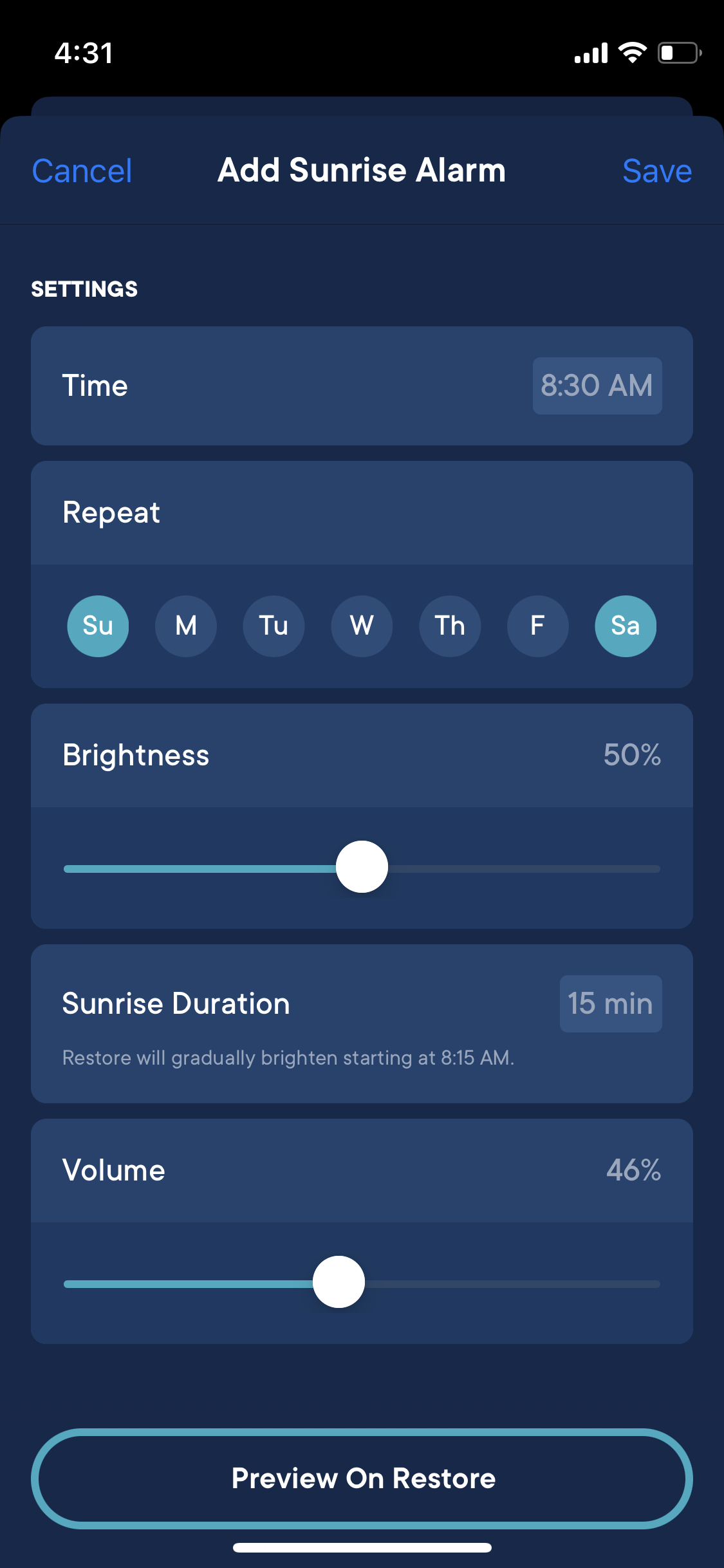 How do I create an alarm? – Hatch Support