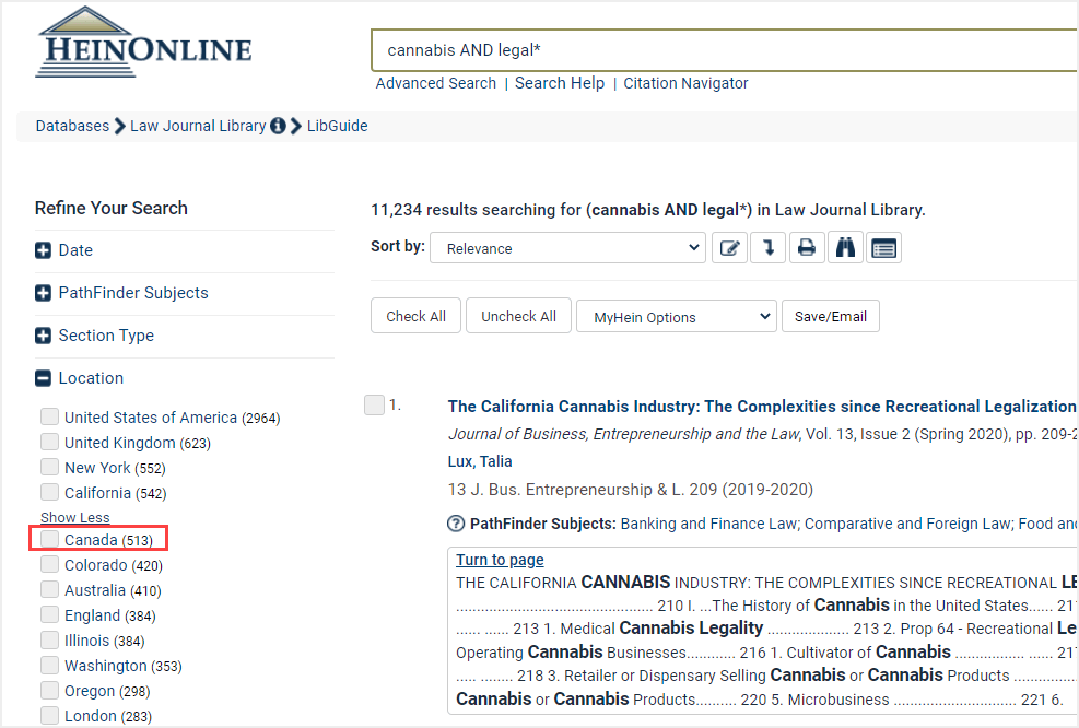 Canadian Content in Knowledge Base