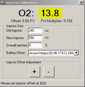 Injector calibration