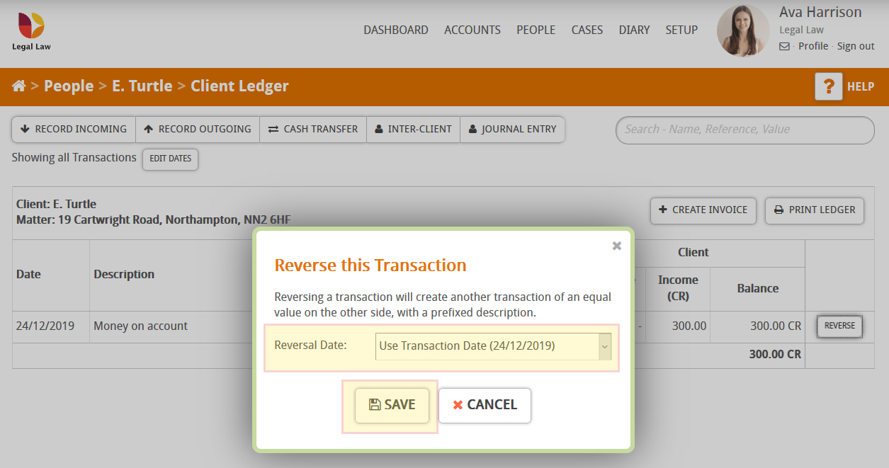 How to reverse a transaction Hoowla User Guides
