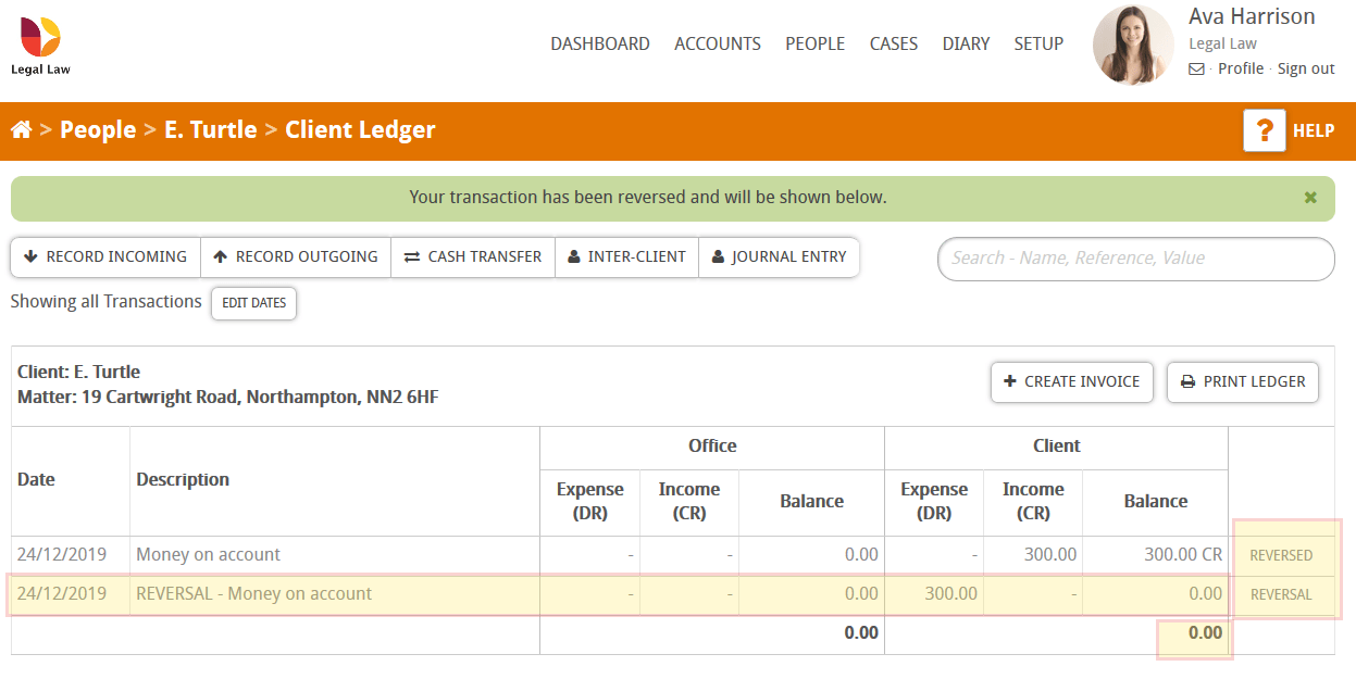 How to reverse a transaction Hoowla User Guides