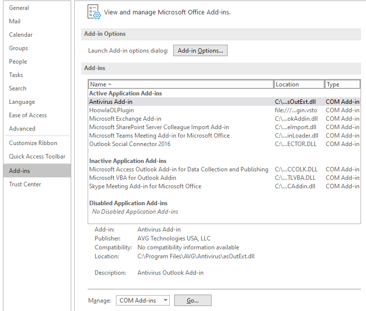 Outlook plugin has suddenly disappeared Hoowla User Guides