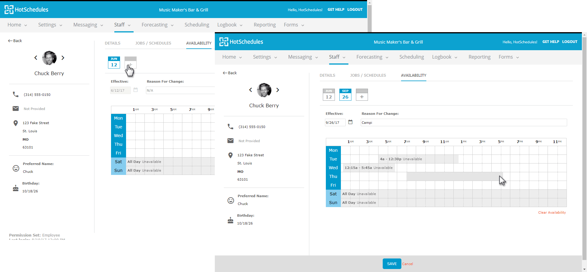 HS The Staff Tab for Managers Fourth & HotSchedules Customer Success