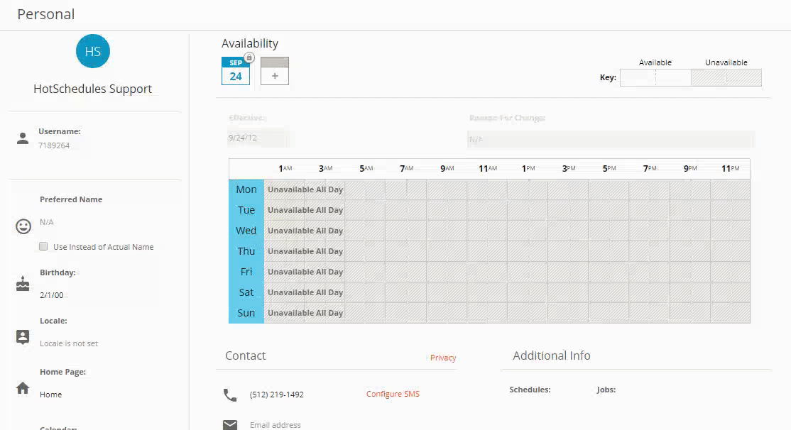 Release Notes HS Labor 4.0.69.0 JUL 2018 Fourth & HotSchedules