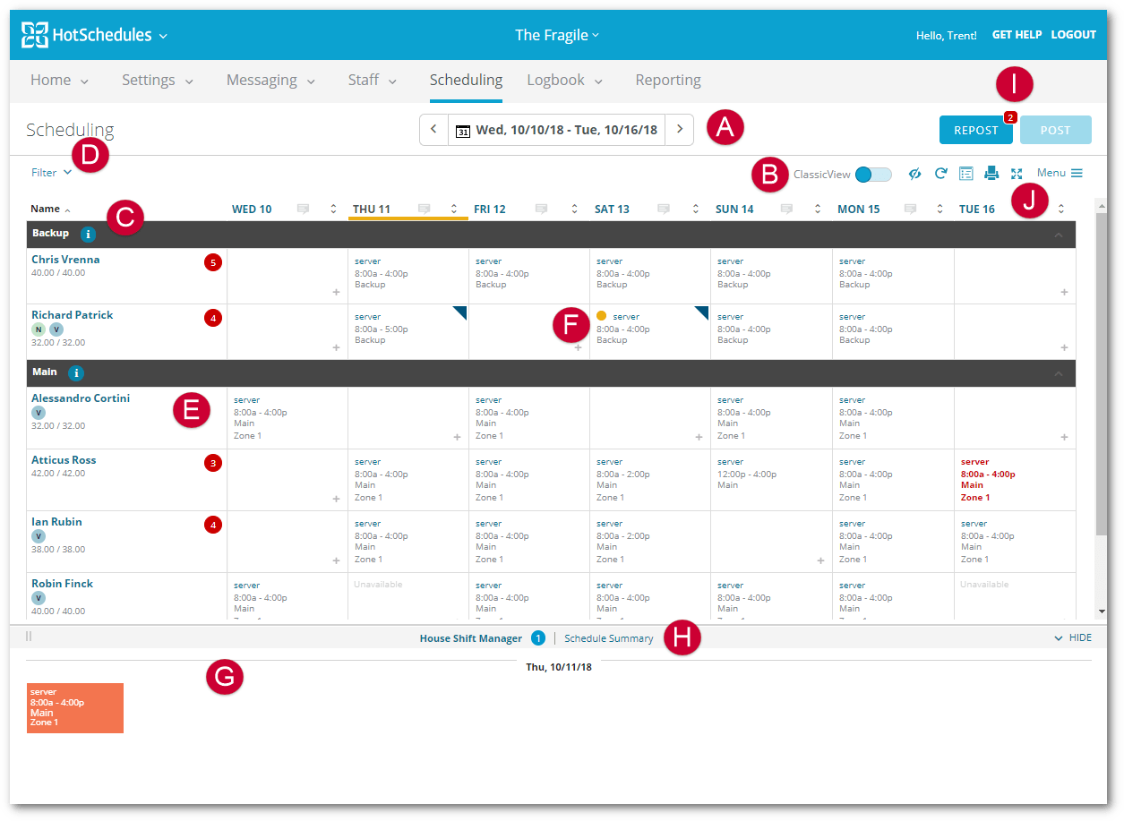 HS Scheduling Overview Fourth & HotSchedules Customer Success Portal