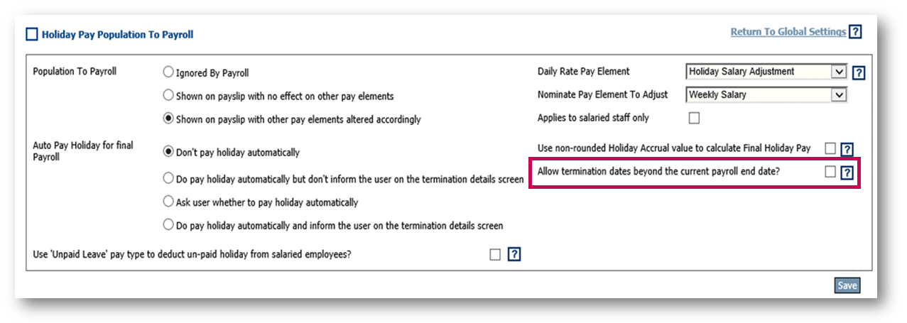 Release Notes WFM Future Termination Date Fourth & HotSchedules