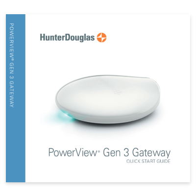 PowerView Gen 3 Manuals