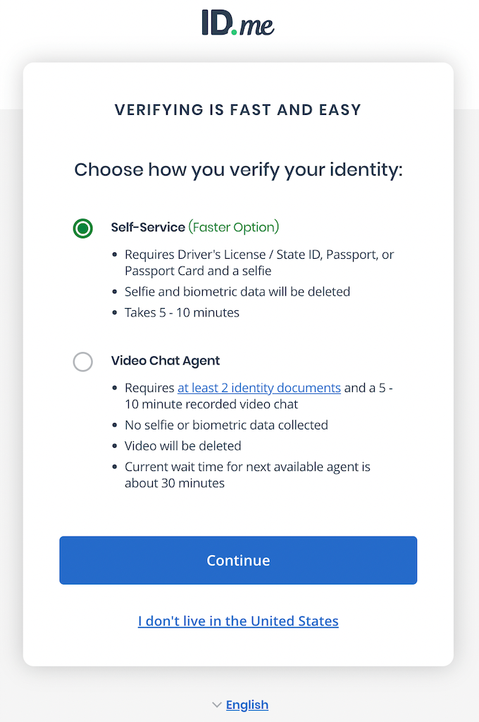 Unlocking your account after verifying ID.me Help Center