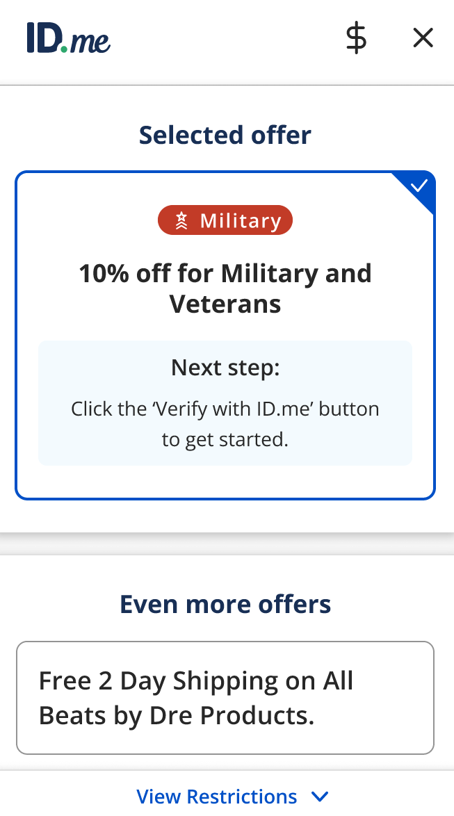 Adding the ID.me Shop browser extension ID.me Help Center