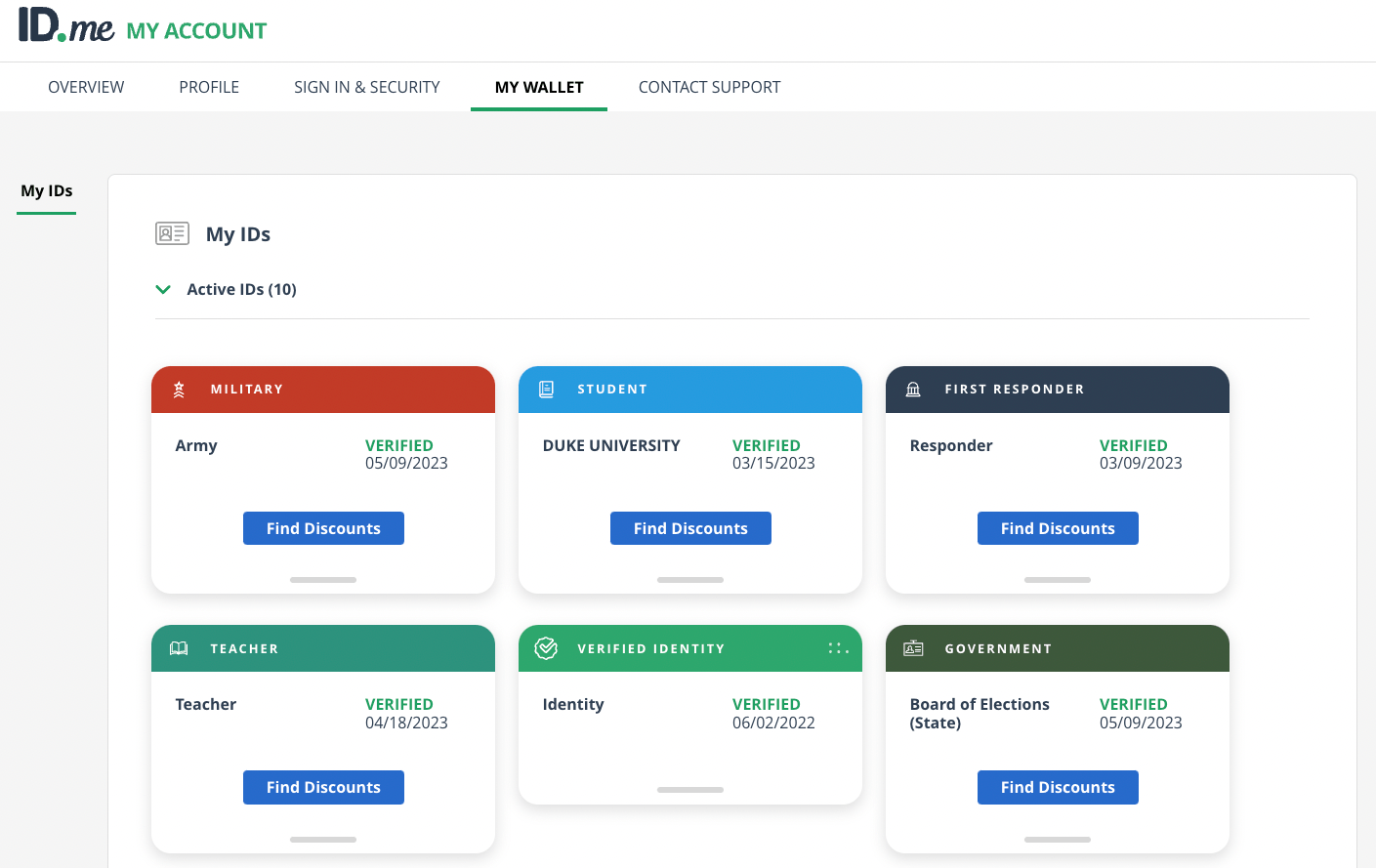 Searching for ID.me Shop discounts ID.me Help Center