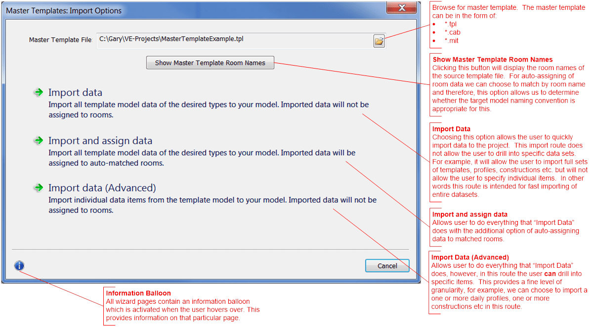 Accessing Master Template Options Accessing Master Template Options