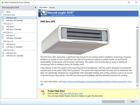 Importing the HVR units