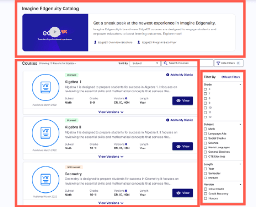 EdgeEX — Imagine Edgenuity Catalog overview – Edgenuity