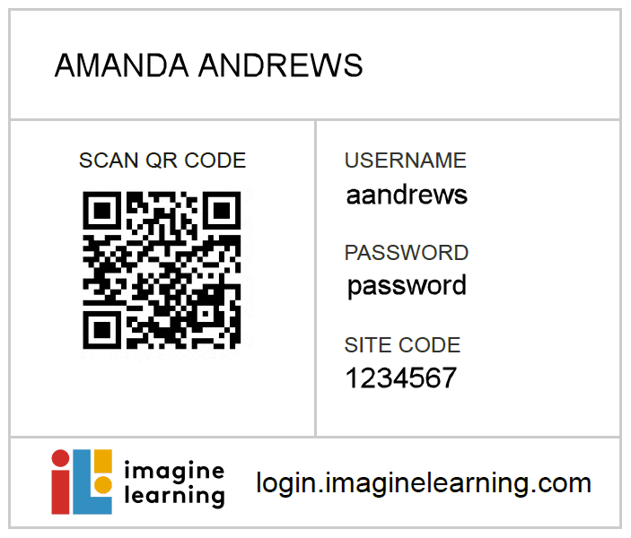 Finding your student's Site Code Imagine Learning Help Center