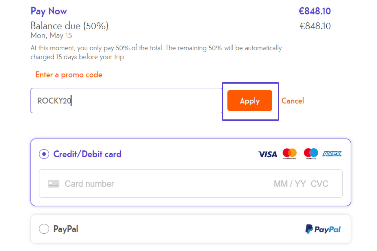 How to use a promo code/ discount code? Indie Campers Help Center