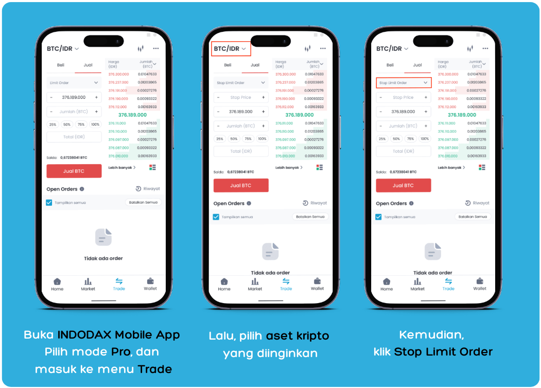 Cara Trading di Aplikasi Indodax INDODAX
