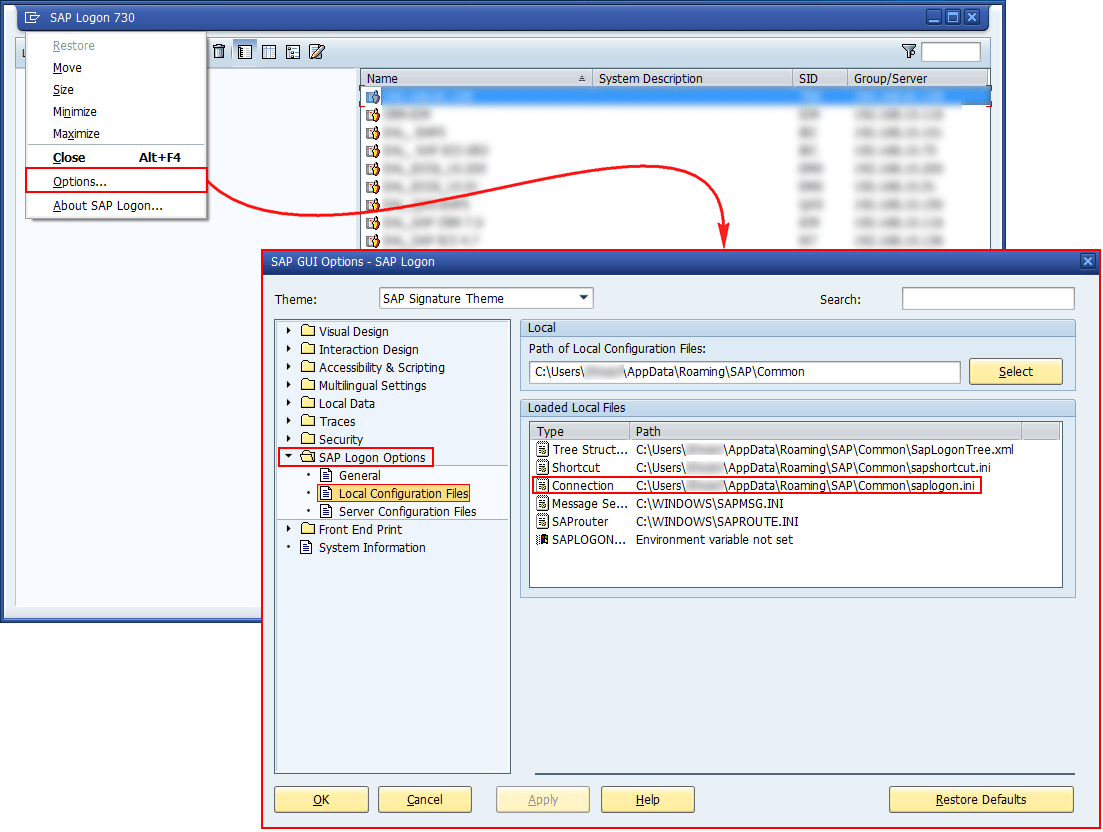 How to resolve SAPLOGON_ID not found in saplogon.ini error message